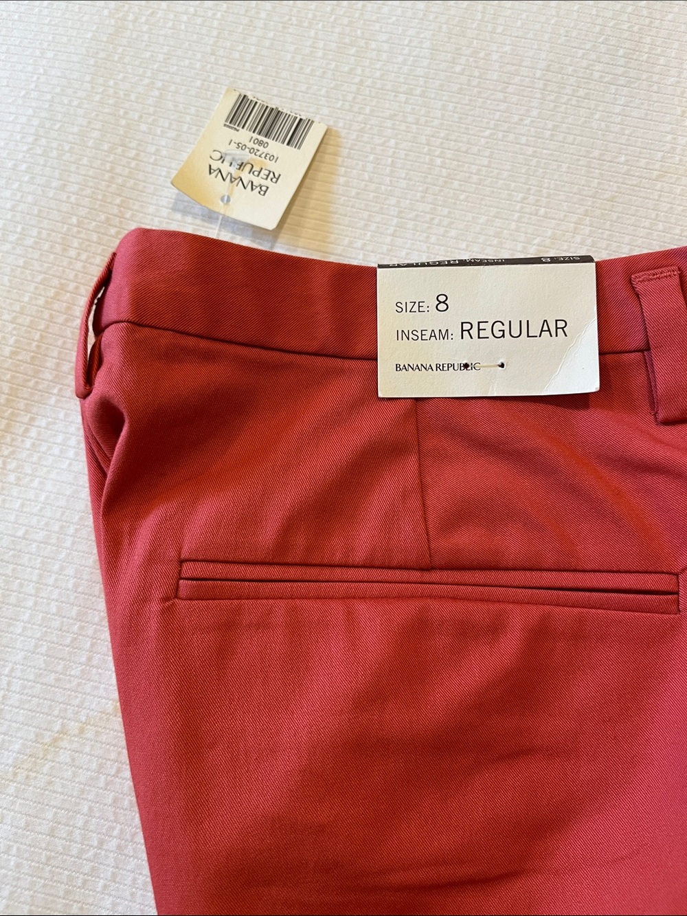 New Banana Republic Women’s Pants, Brick Red Ankle Lenght, Size 8, NWT